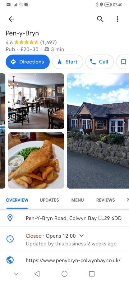 Netherton Studio Apartment 2 Rhôs-on-Sea 外观 照片